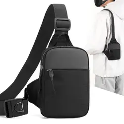 Men's Chest Bag Fashion Small Canvas Shoulder Crossbody Bags for Man Mini Cloth Sling Sport Cross Phone Male Handbag