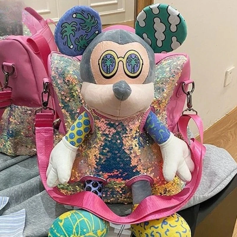 حقيبة ظهر ديزني آرت جرافيتي ترتر أنيقة وفريدة من نوعها وعصرية ورائعة وحقيبة ظهر كاجوال ذات سعة كبيرة للاستخدام اليومي والسفر