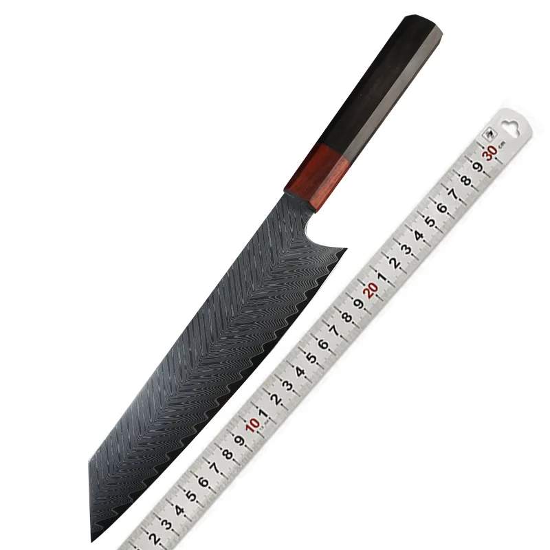 

8.5 Inch Chefs Cleaver Knife 67 Layers Damascus VG10 Steel Sharp Slicing Sashimi Sushi Fish Kiritsuke Kitchen Knives Wood Handle