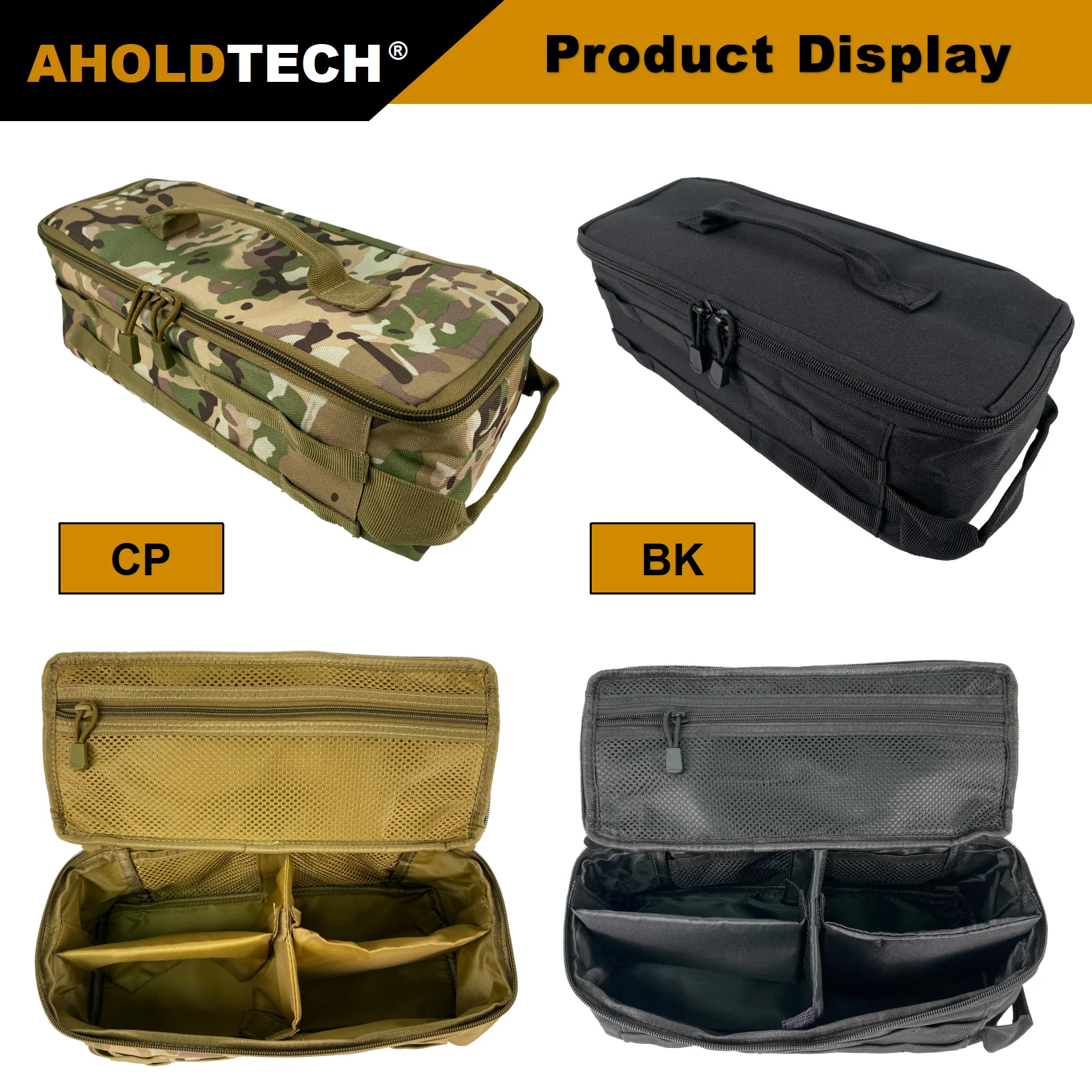Aholdtech Tactical Molle Camping Storage HandBag Backpack Accessory bag Travel Outdoor hiking Sports  Hunting Shoulder Luggage