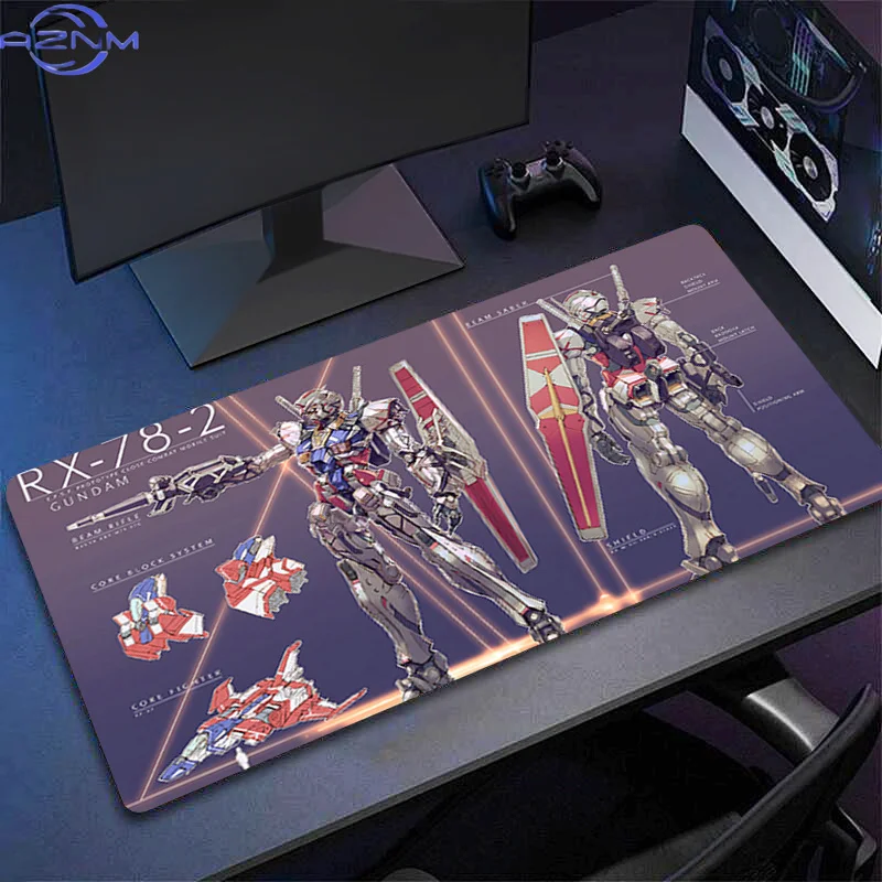 Extended Mouse Pad Mechanical Warrior RX-78-2 G-gundam Gaming Accessories Mousepad Gamer High-quality rubber Computer Desk Mat