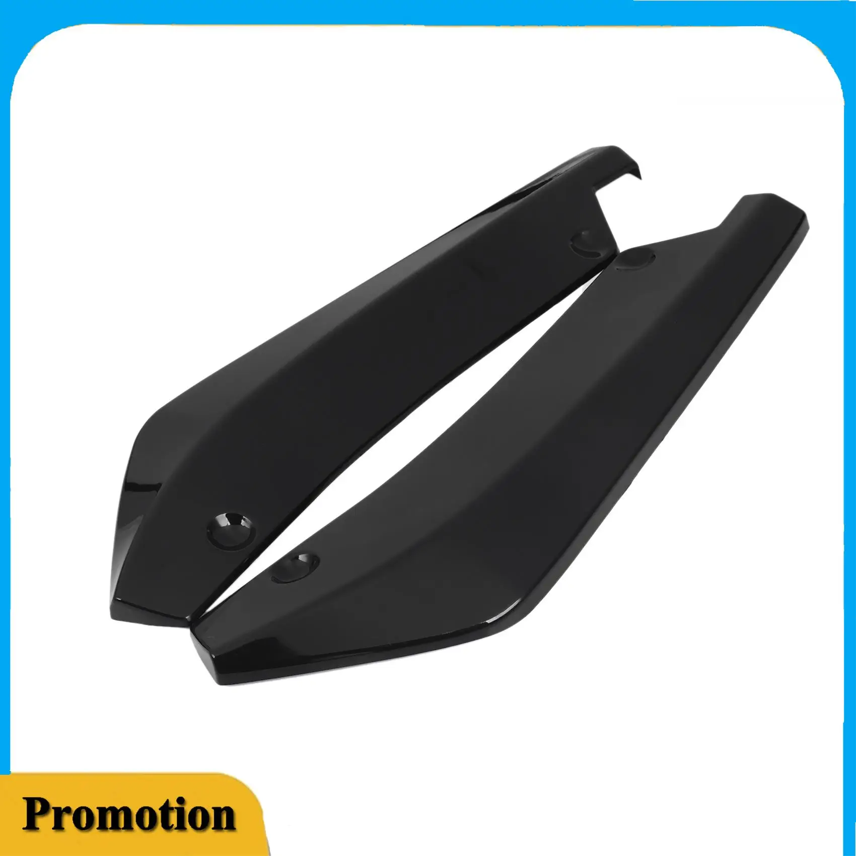 

Portable 2Pcs Universal Car Rear Bumper Lip Diffuser Splitter Spoiler Scratch Protector