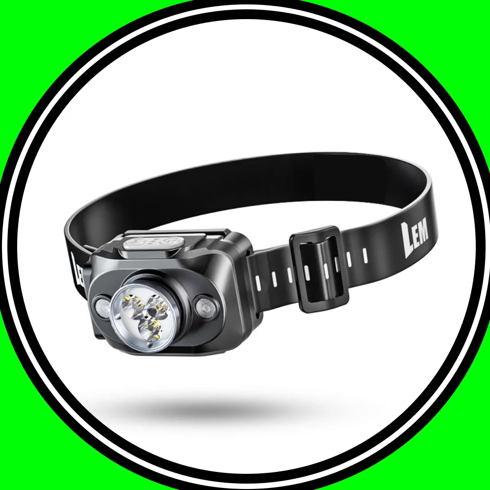 

LEM LPro02 Мощный налобный фонарь для скалолазания на открытом воздухе, фонарик 1800 мАч, 1000 лм, перезаряжаемый налобный фонарь для рыбалки
