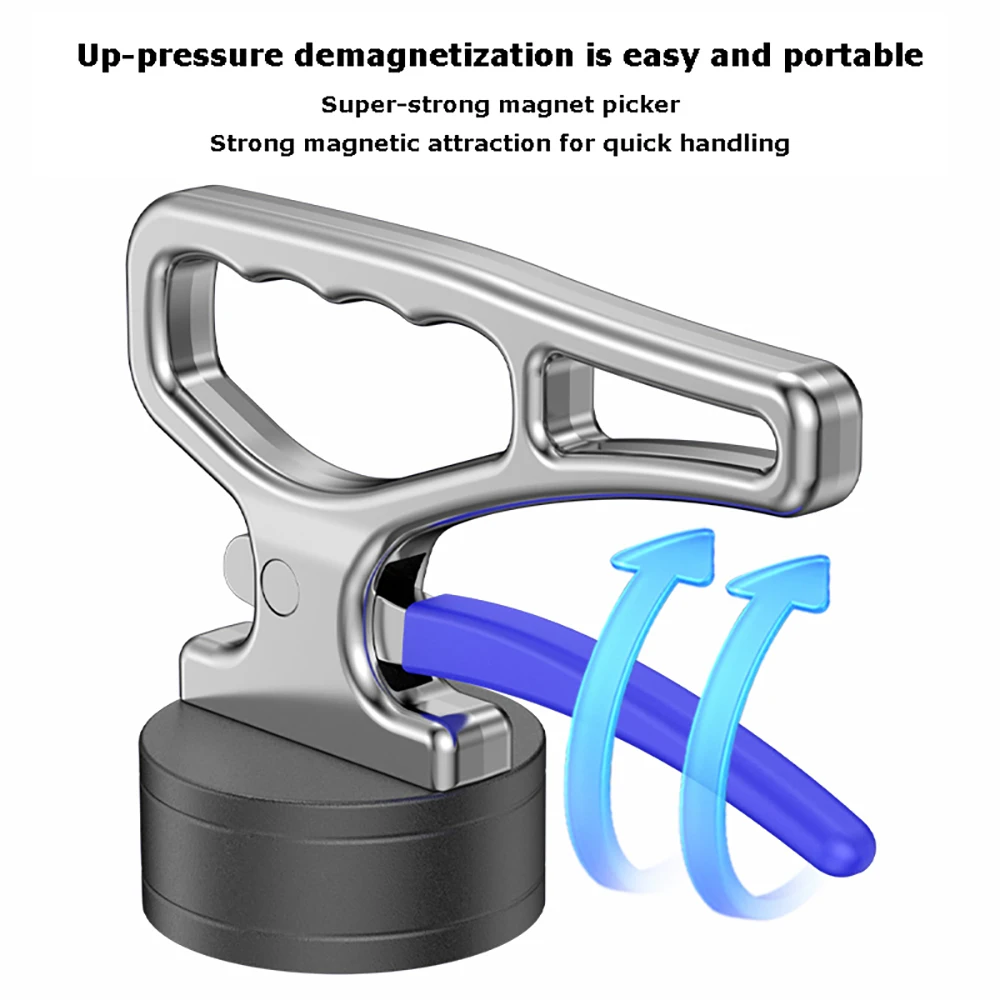 Portable Collector Quick Release Manual Holder For Nails Nut Magnetic Lifting Handle Powerful Magnet Handle Multi Use Gadgets