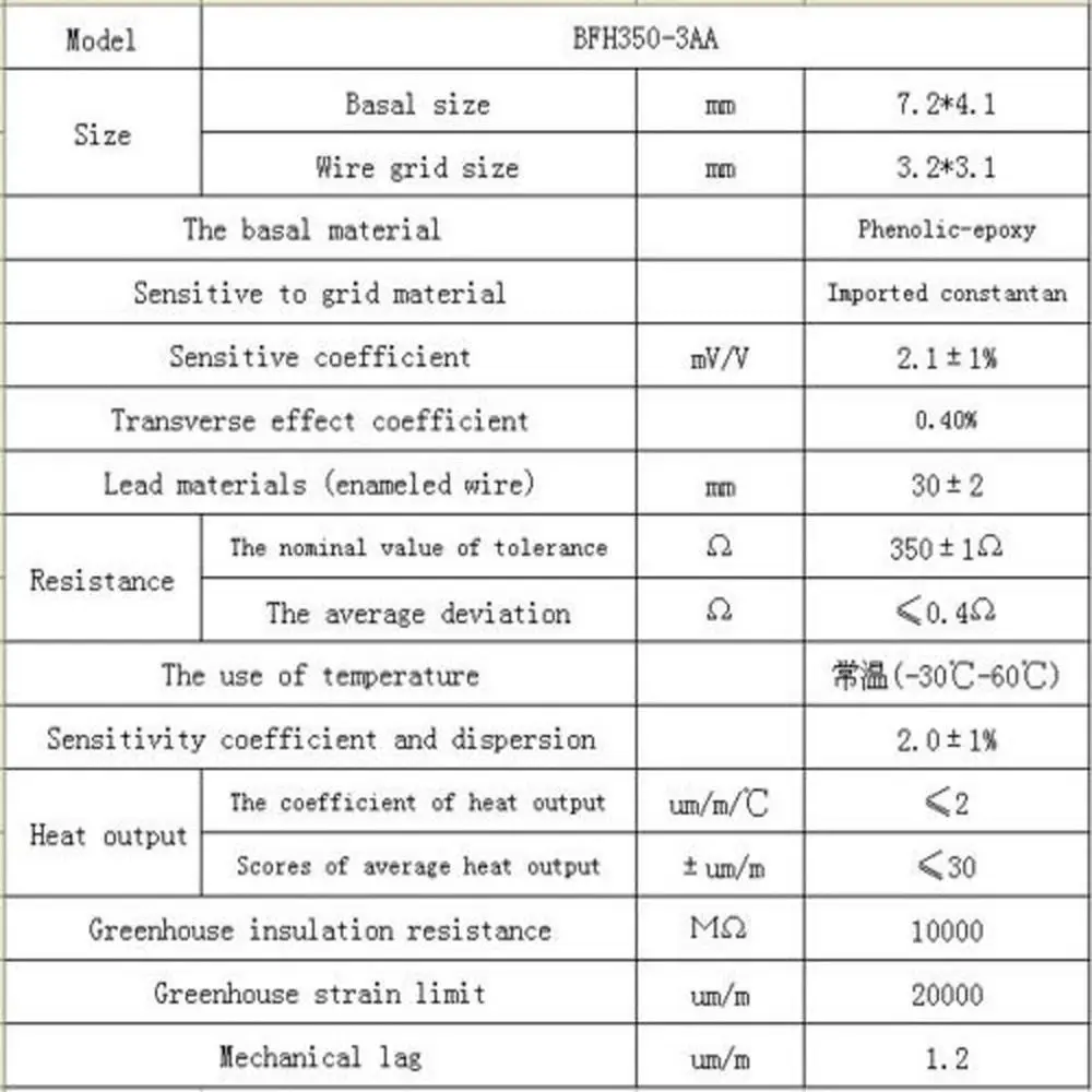 1/10Pcs Portable 350 ohm Load Cell BF350-3AA Foil Strain Gauge Pressure Sensor Arduino