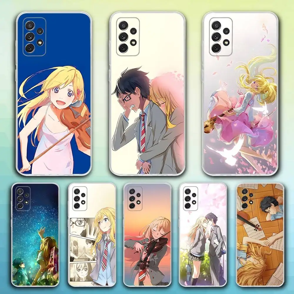 

Your L-Lie in Comic A-April Phone Case For Samsung S30,23,21,22,20, FE lite,S10,9,8,7 PIus Note20ultra Soft Transparent
