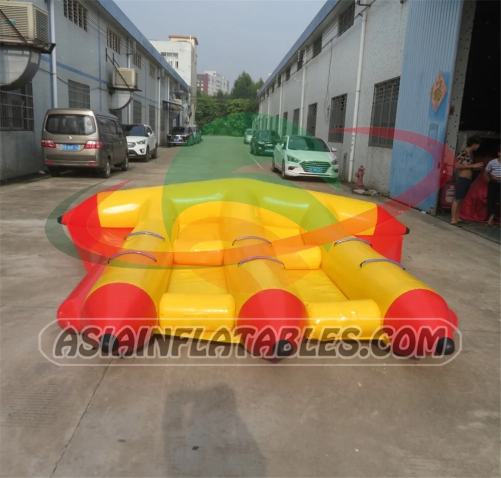 Inflatable Towable Tube Water Sports, Inflatable Disco Boat Water Toys, Jet Ski Towable Ski Boat Tube