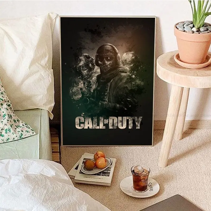 Call of Duty Classic Anime Poster Kraft Paper Prints and Posters Aesthetic Art Wall Painting