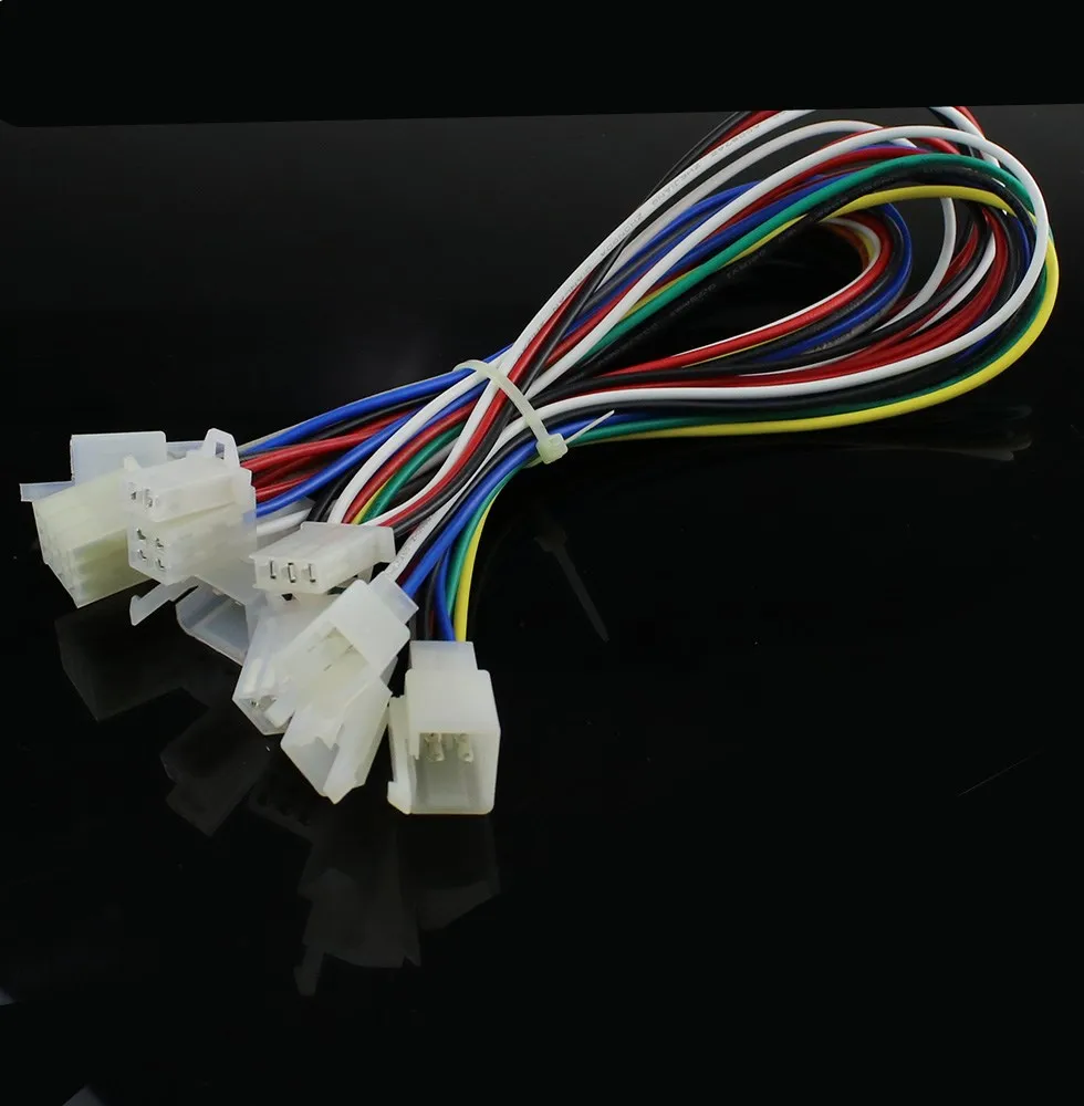With wire 2.8mm 2/3/4/6/9 pin Automotive 2.8 Electrical wire Connector Male Female cable terminal plug Kits Motorcycle ebike car