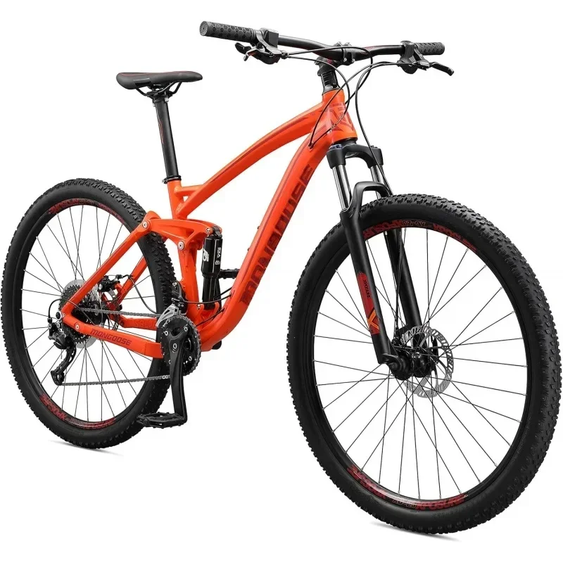 

YY2Mongoose Salvo Comp,Trail,or Sport Mountain Bike for Adult and,12 or 18-Speed Trigger Shifter,29-Inch Wheels,Full Suspension