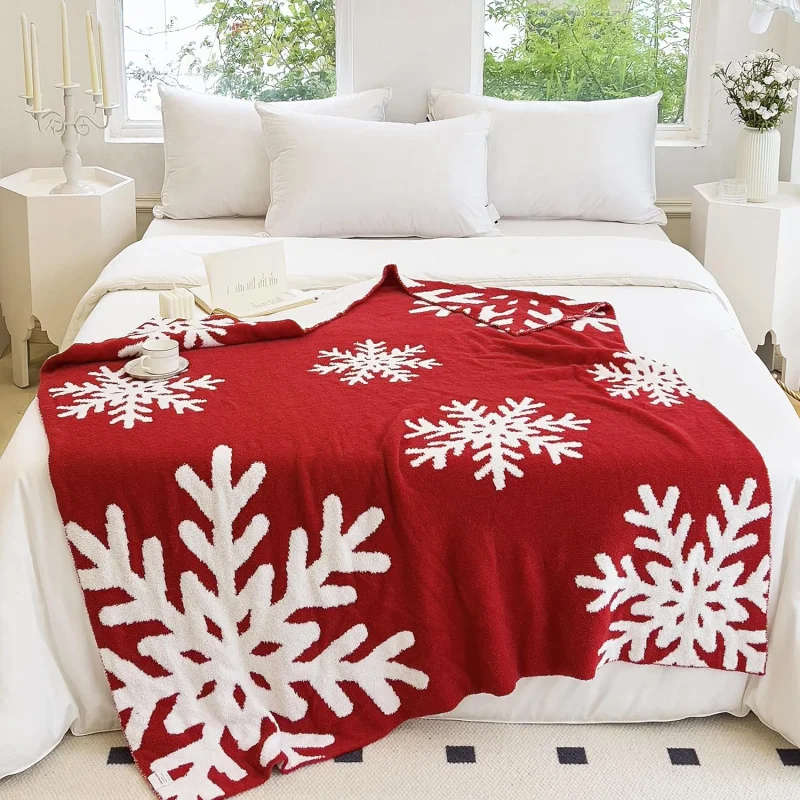 

Christmas blanket with ultra soft and comfortable flannel cover suitable for home sofa decoration 80INX60IN