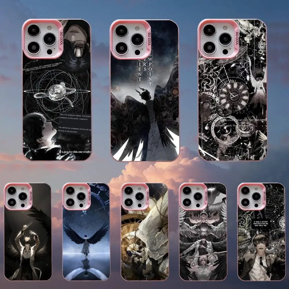 

O-Omniscient Reader Viewpoint Phone Case For iPhone 16,15,14,13,12,11,Mini,Pro,SE,MAX Pink Matte Silicone Cover