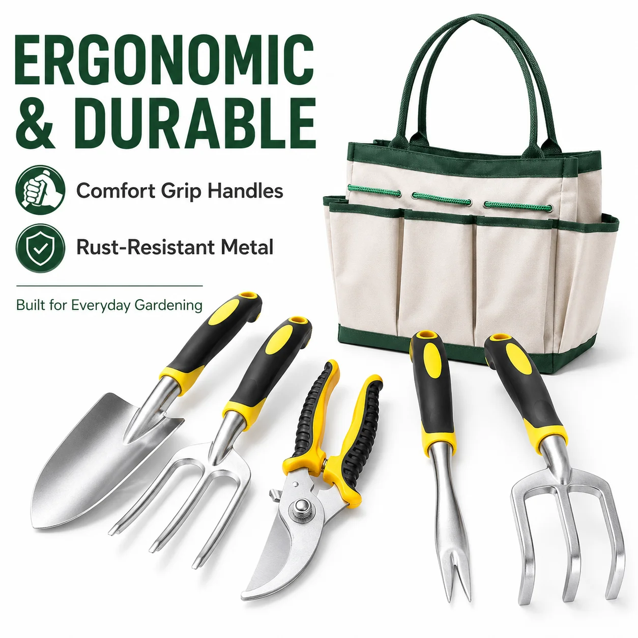 6PCS Garden Hand Tool Set with - đánh giá và giá Gardening Tools Trowel