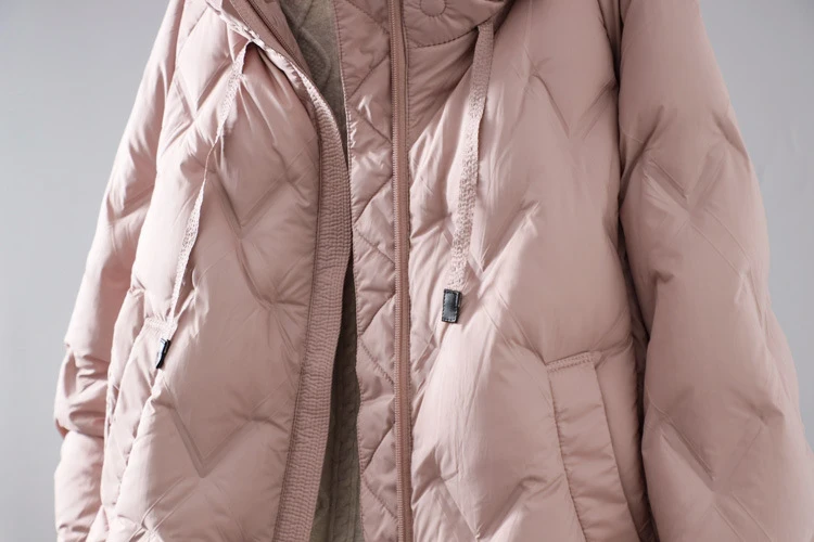Schinteon Women Light 90% White Duck Down Jacket Casual Loose Autumn Winter Outwear with Hood Korean Style Coat 2026 New