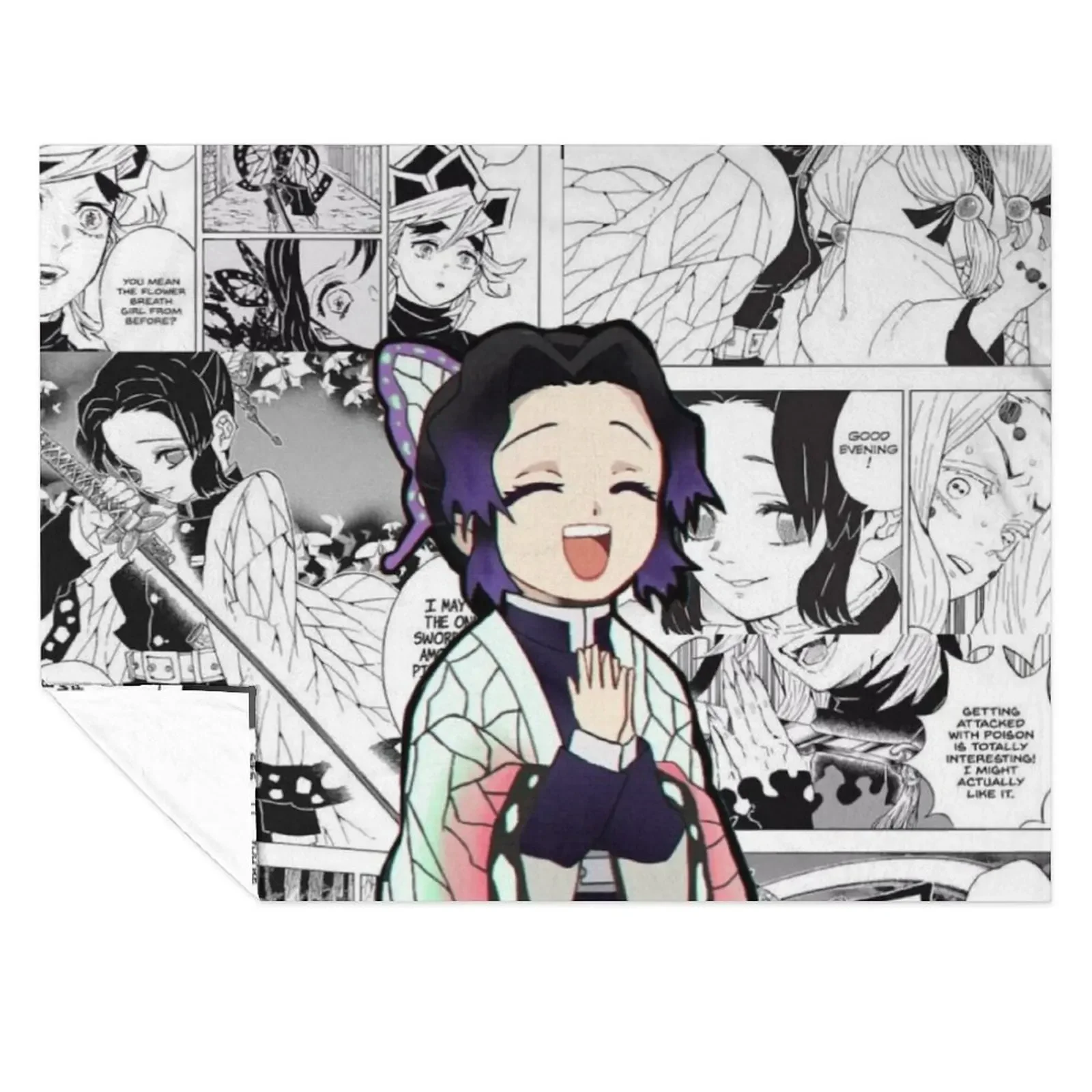 

Shinobu Kocho Throw Blanket Tourist Soft Big Furry Hairy Blankets