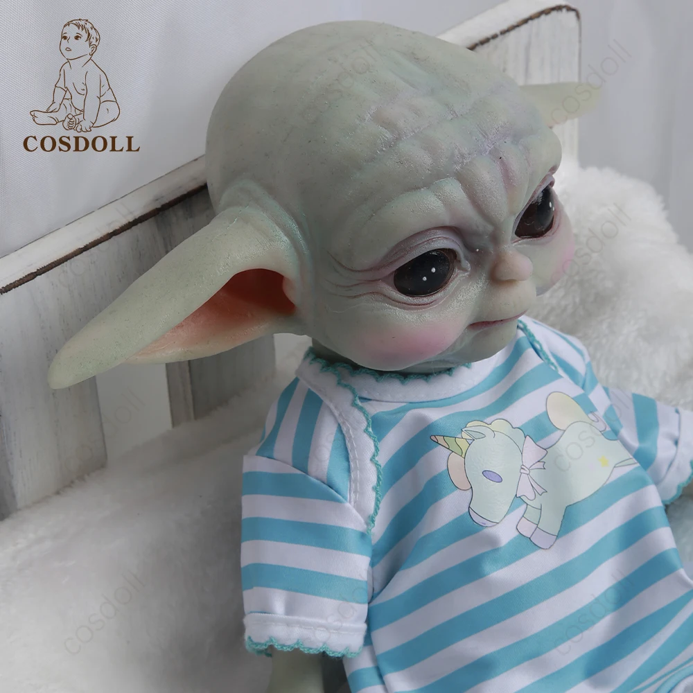 COSDOLL Reborn lalki dla dzieci całe ciało silikonowe śliczne Yuda lalka noworodka DIY zabawki dla dzieci 13,5 cala