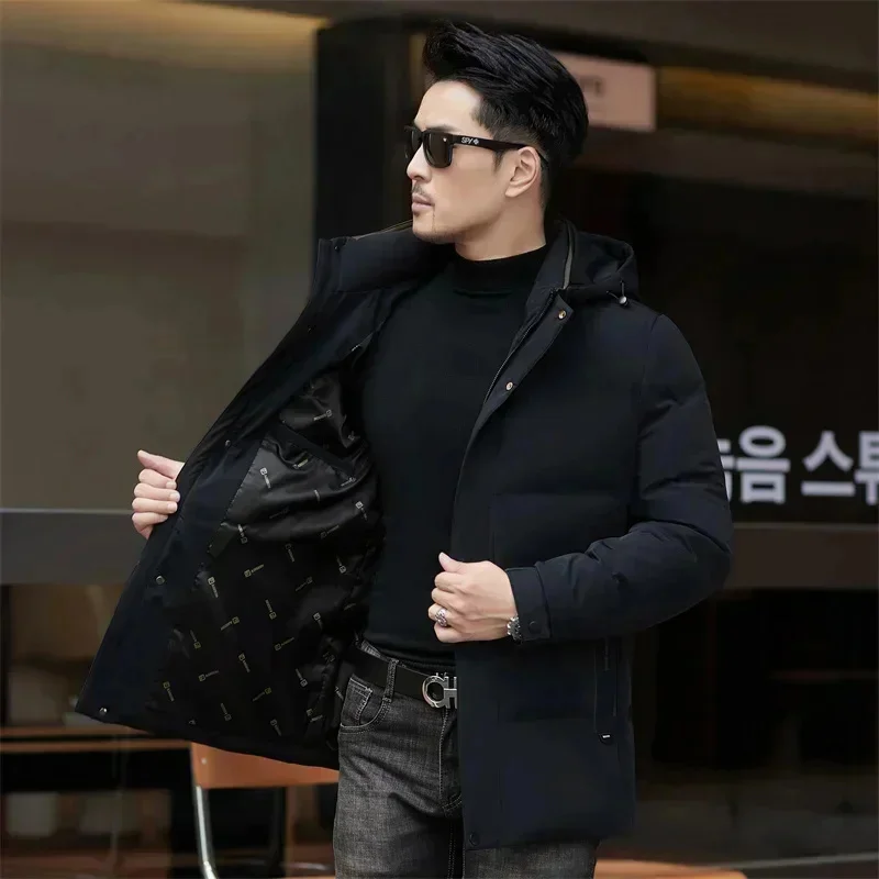 COZOK Down Jacket Men Designer Clothes Duck Padding Hooded s Removable Winter for New in Coats