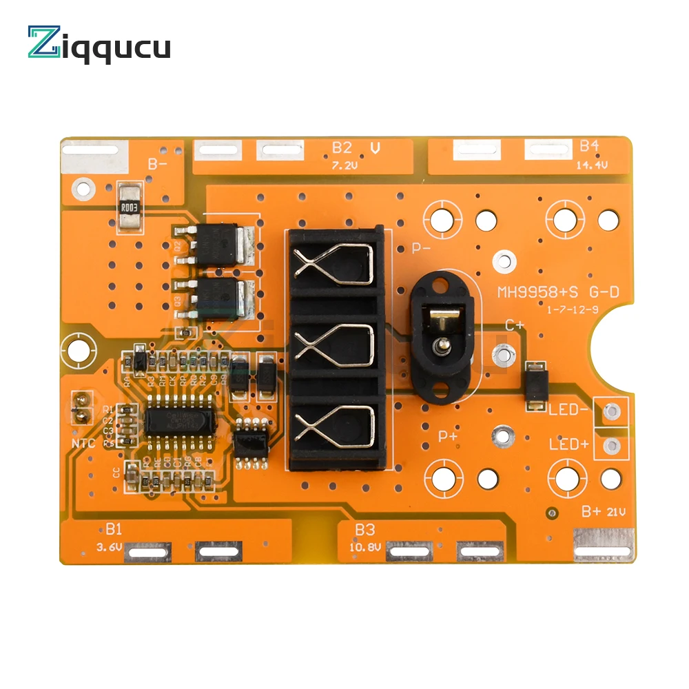 BMS 5S 21V 18650 Li-ion Lithium Battery Protection Circuit Charging Board Lithium Battery Charger PCB Protection Board