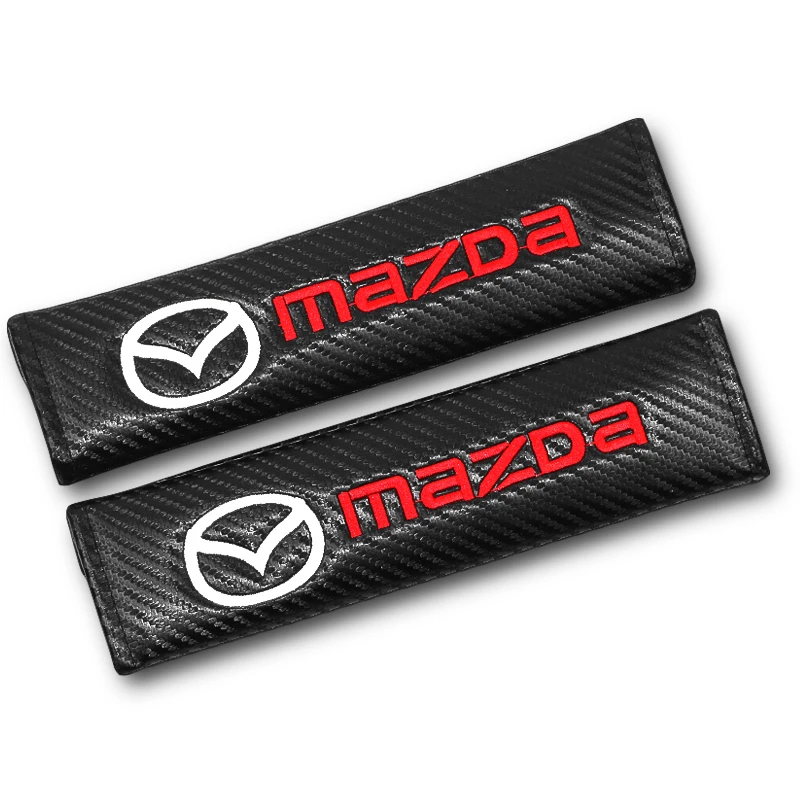 1/2pcs Car Seat Belt Shoulder Protector Pads Cover for Mazda Speed BL CX7 Atenza Bk CX5 2019 30 CX3 BM BT50 Interior Accessories