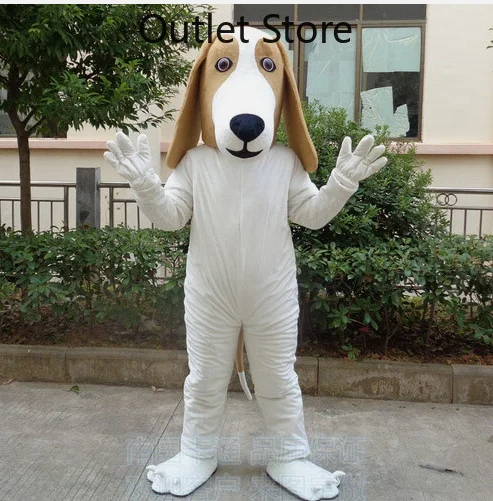 

New Adult Hot Sale LOVE Festival Dress Long-eared Dog Mascot Costume Christmas Fancy Dress Halloween Mascot Costume Free Ship