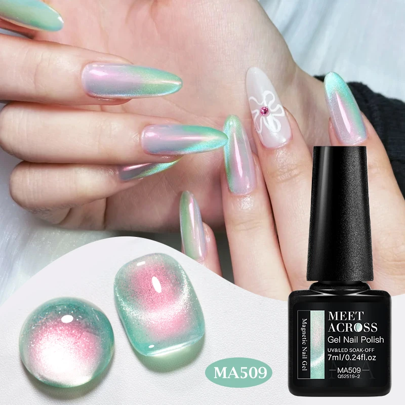 7ml Aurora Parels Kat Magnetische Gel Nagellak Parel Effect Semi-Transparante Magnetische UV LED Nail Art Vernis manicure Voor Nagels