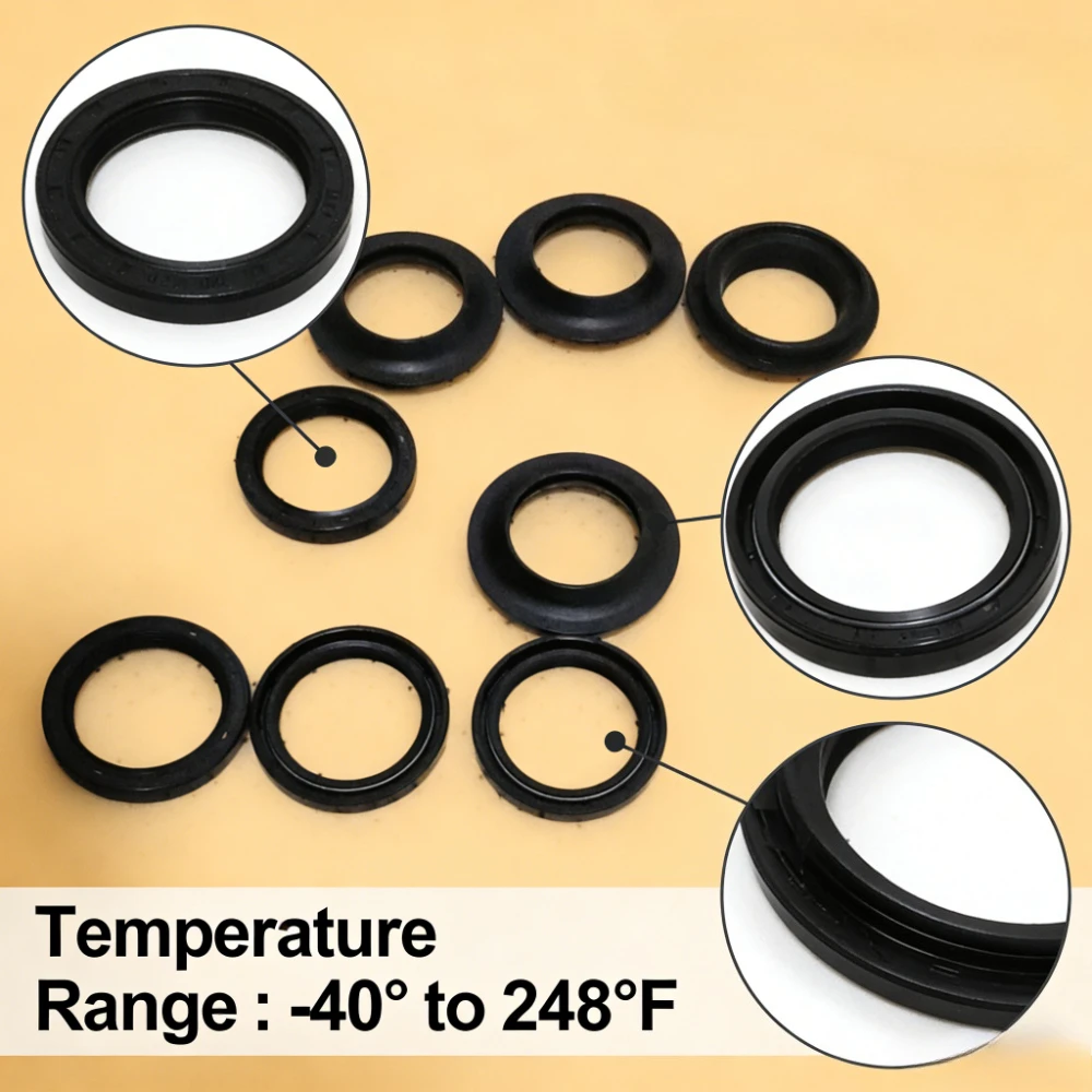 

2/4/8/16pc Motorcycle Front Shock Fork Damper Oil Seal Dust Cover For Beta EVO REV 2T 125 200 250 2005-2010 2011 2012 2013 2014