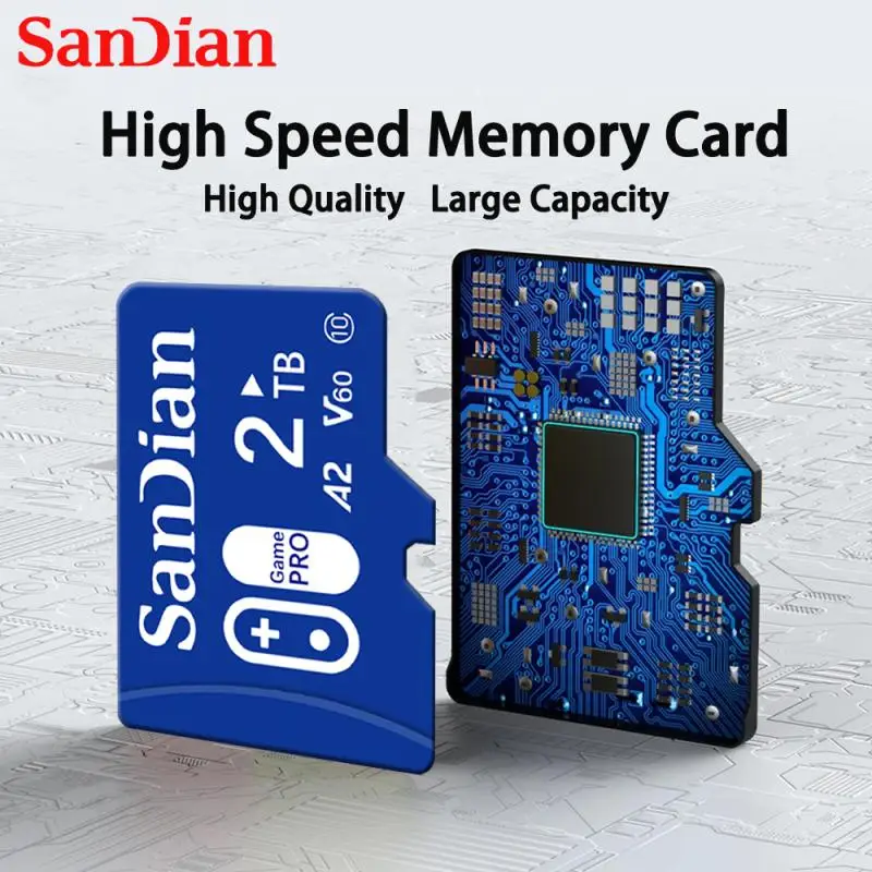 Memory Card 128GB 2TB 1TB 512GB 256GB Micro TF SD Card V30 High Speed Cameracartão De Memória For Phone Nintendo Switch