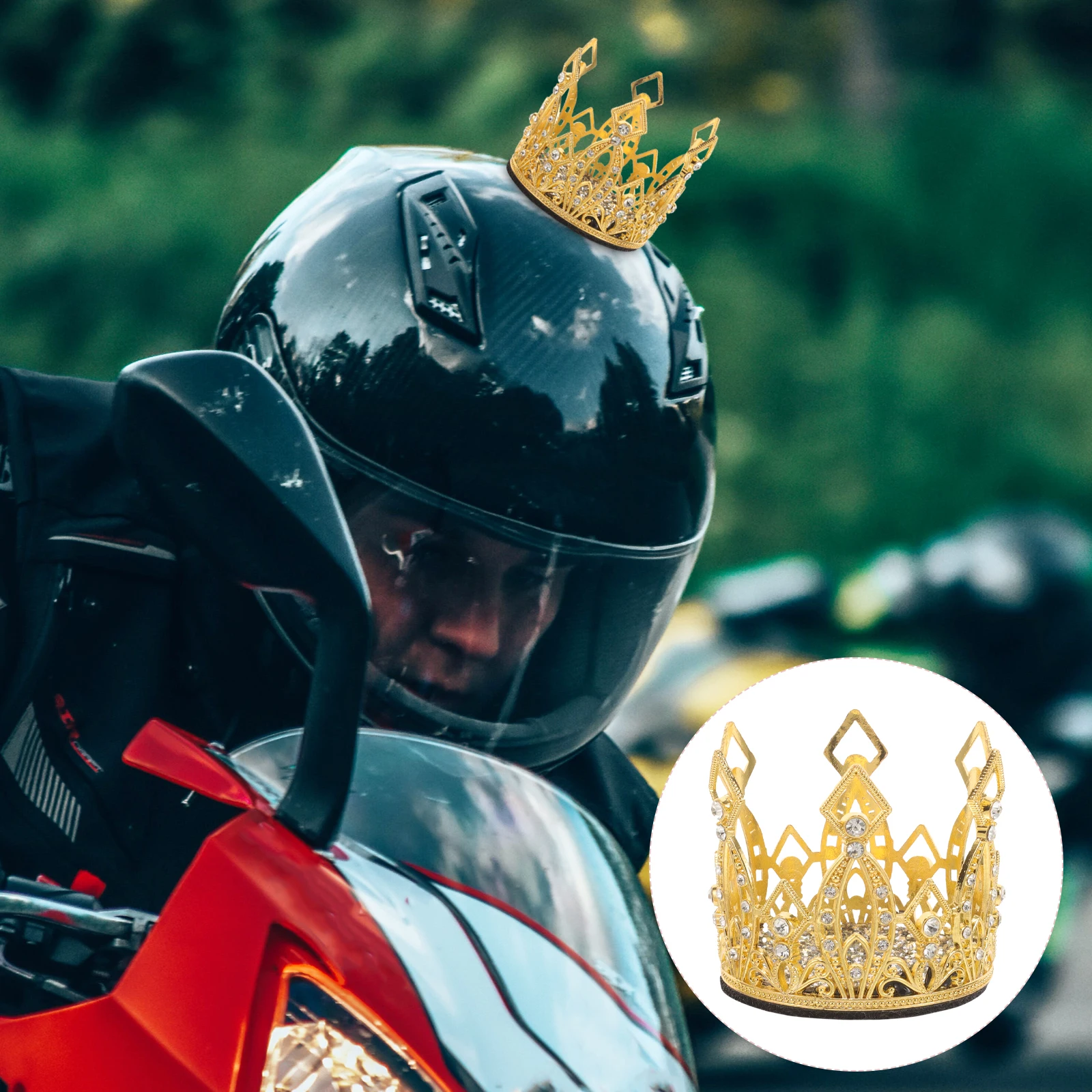 

Cute Small Decor For Motorcycle Scooter Attachments Ornament Accessories Elegant Decorations Women Men Headgear