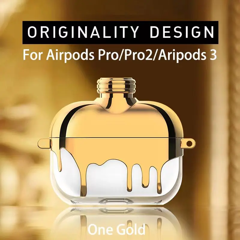 Case for Airpod Pro/Pro 2 3D Cartoon Cute Wine Bottle Case Kawaii Character Bottle Case for Airpod Pro 2019/Airpods Pro 2nd 2022