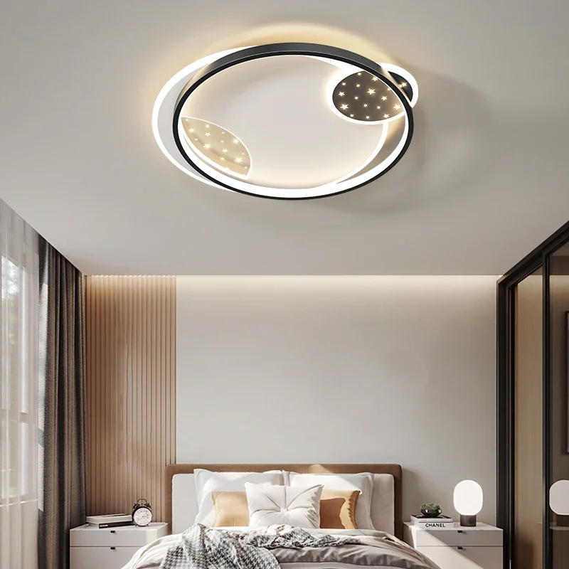 Simple Modern Led Chandeliers Atmosphere Living Room Ceiling Lamp Creative Starry Bedroom Whole House Lighting Combination Lamp