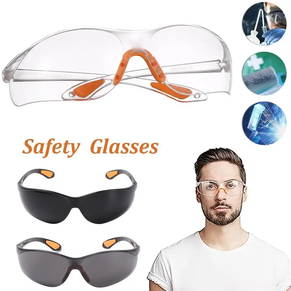 Security Supplies Clear Safety Goggles Dustproof Windproof Safety Protective Glasses Eye Protection Women Men