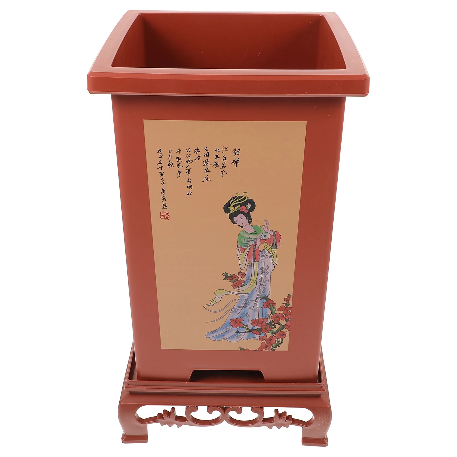 

Orchid Pot Flower Nursery Planter Indoor Pots for Plants Spring Flowerpot Resin