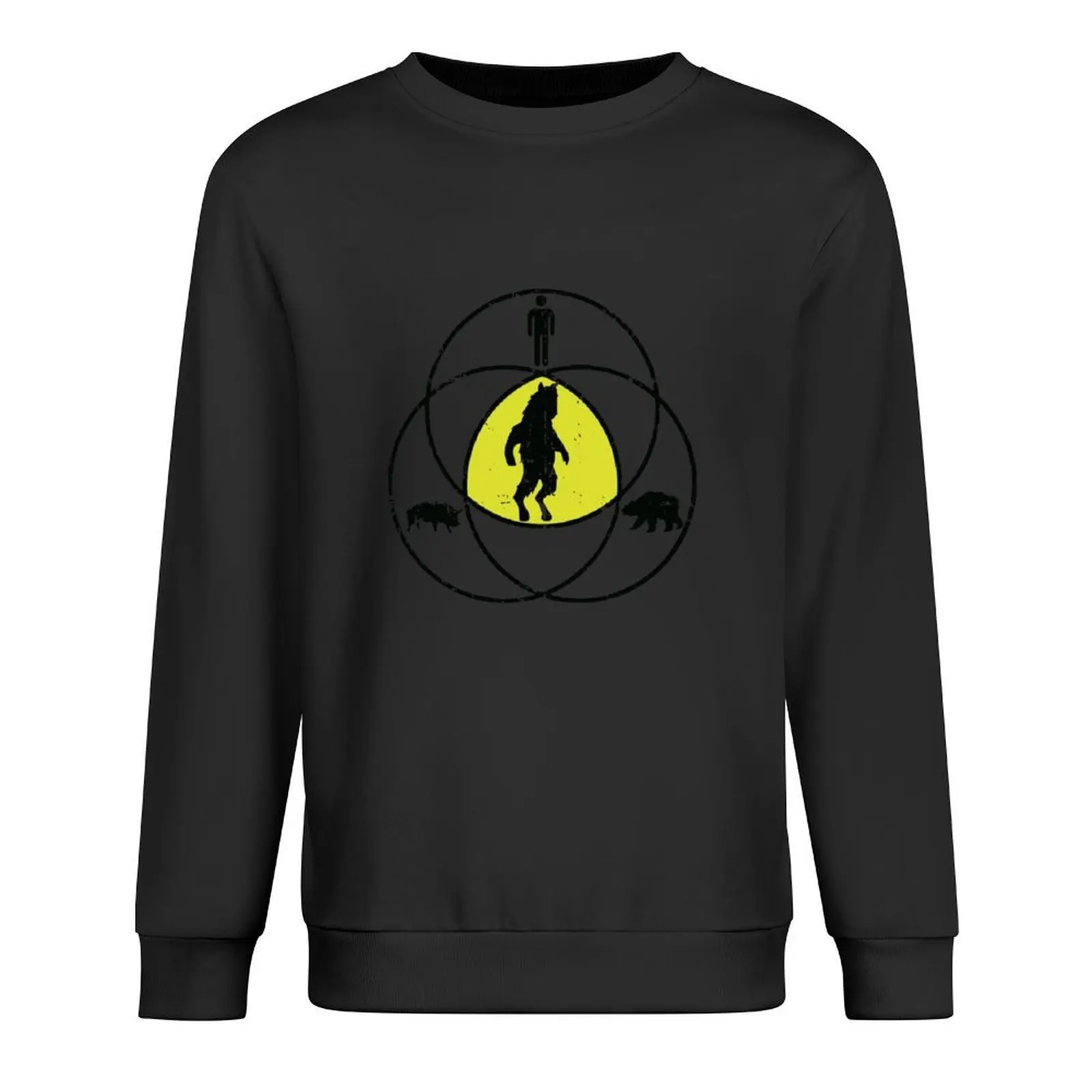 

Man Bear Pig Venn Diagram Pullover korean clothes men clothing men's autumn clothes men's clothes hooded sweatshirt for men