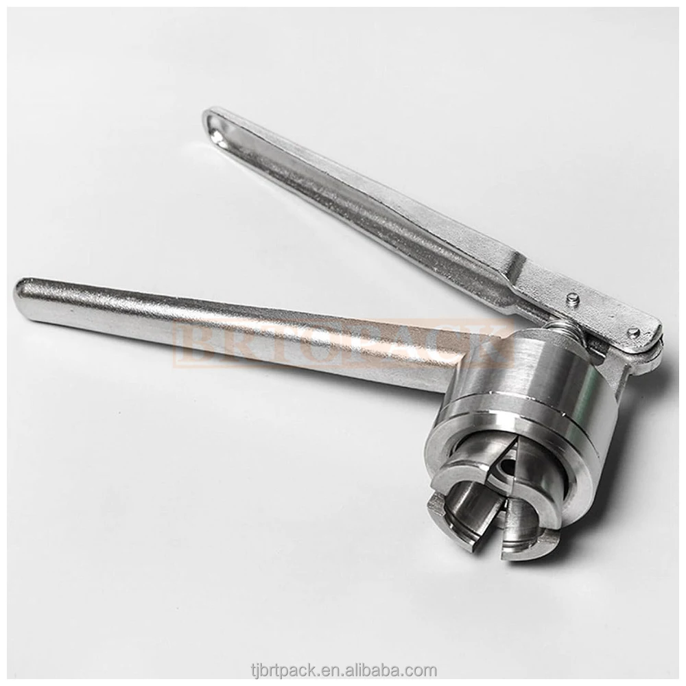 2025 Promozione Palmare Piccolo Manuale Tappo di Bottiglia Fiala Piegatrice 20mm 15mm 13mm Semiautomatico 1 Anno per Alimenti Bevande Chimiche