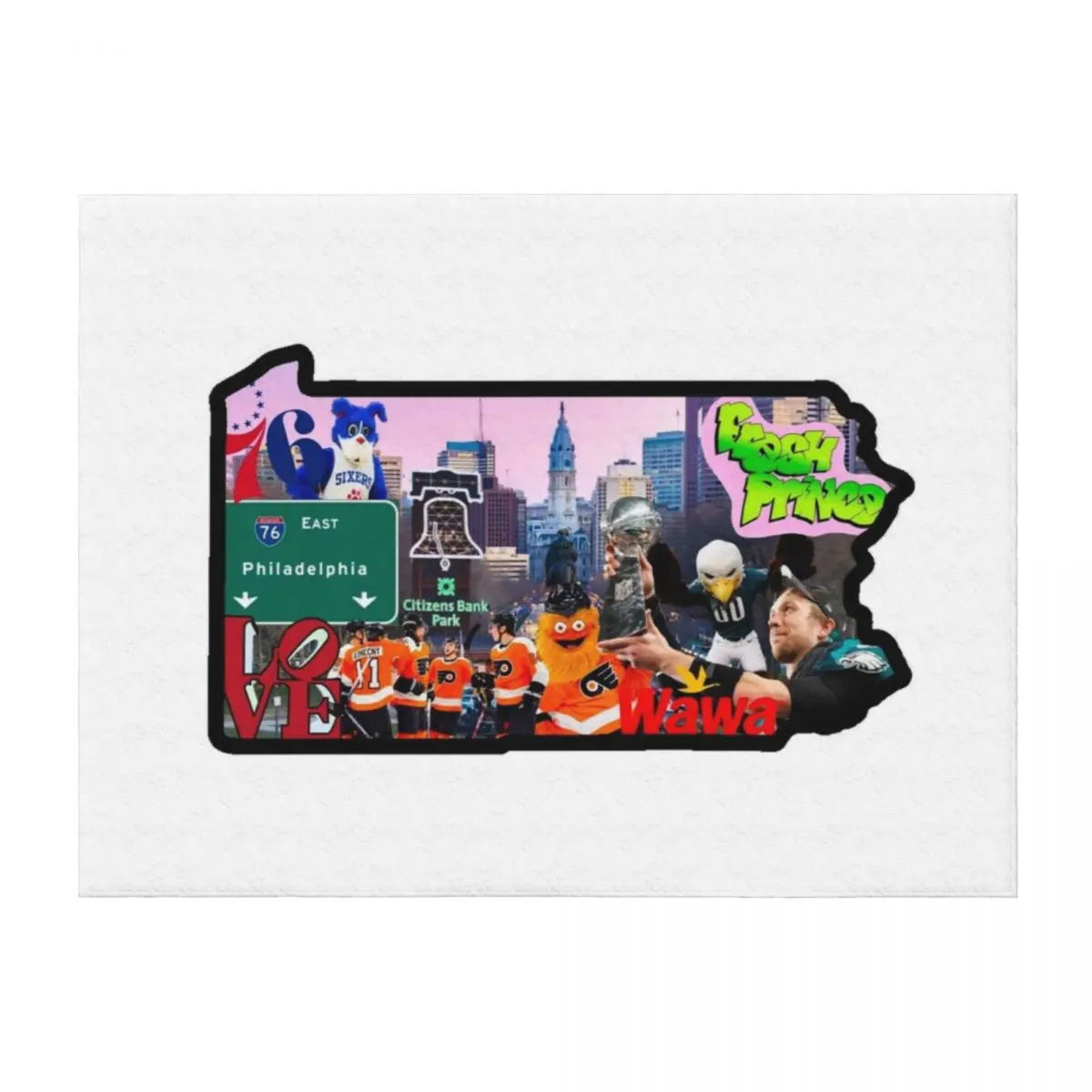 

Philly Throw Blanket Plaid Shaggy Soft Big blankets ands Blankets