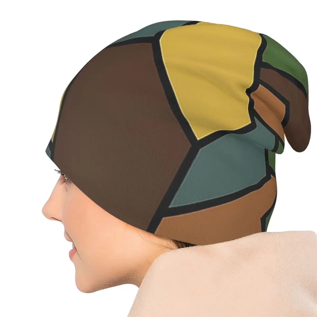 WW1 الألمانية التمويه Skullies قبعة حريمي دافئة الخريف الشتاء في الهواء الطلق قبعة محبوك بونيه قبعات للجنسين الكبار