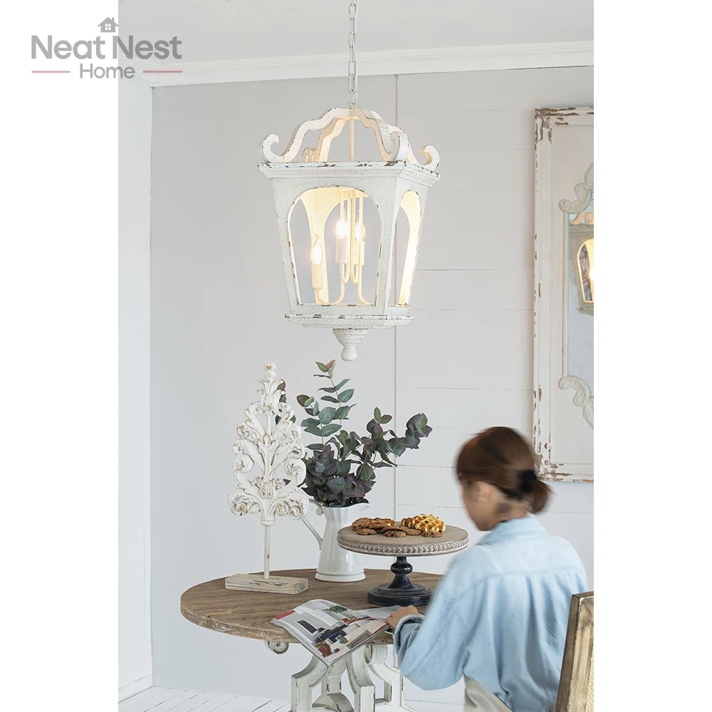 

sturdy wooden chandelier, Hanging Light Fixture with Adjustable Chain for Kitchen Dining Room Foyer Entryway, Bulb Not Included