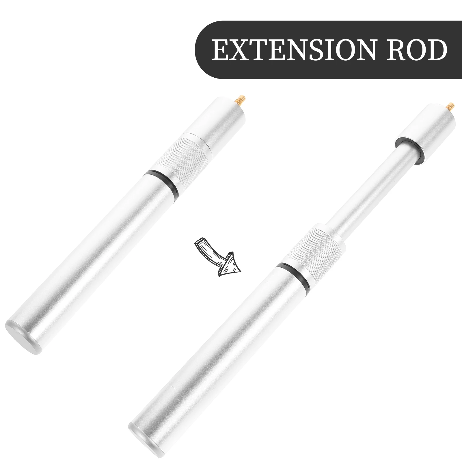 

Practical Billiard Extender Lightweight Aluminium Extension Rod Pool Snooker Durable Long Pool Cue Extender Term Use Gift