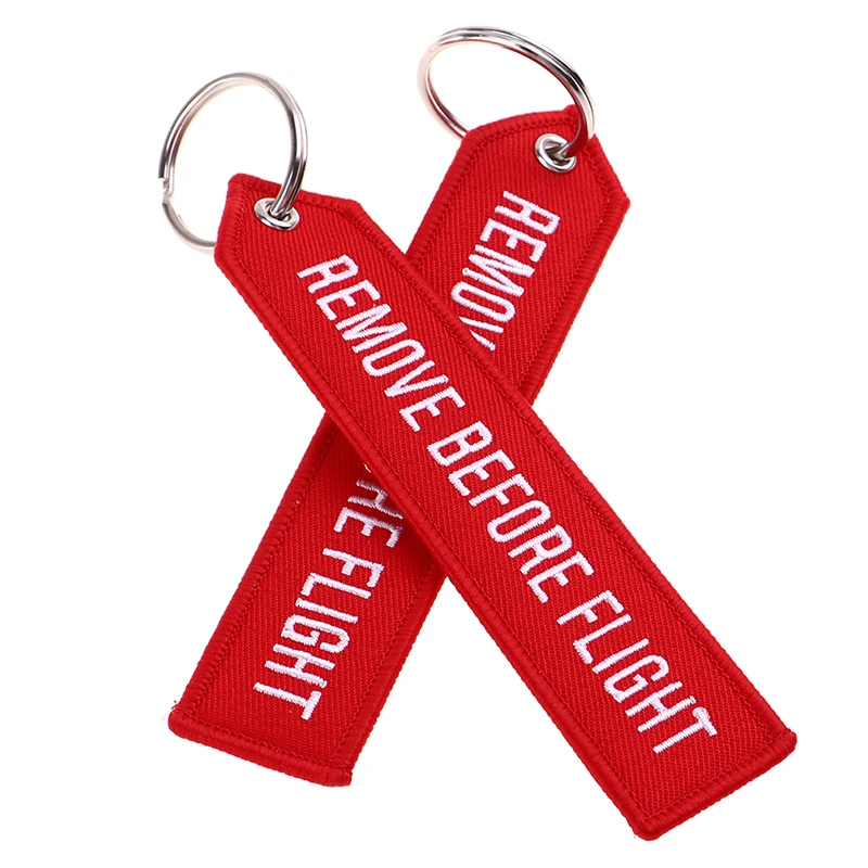 1PCS Red Remove Before Flight Lanyards Keychain Strap Friendship Christmas Gifts For Card Badge Gym Key Chain Stuff