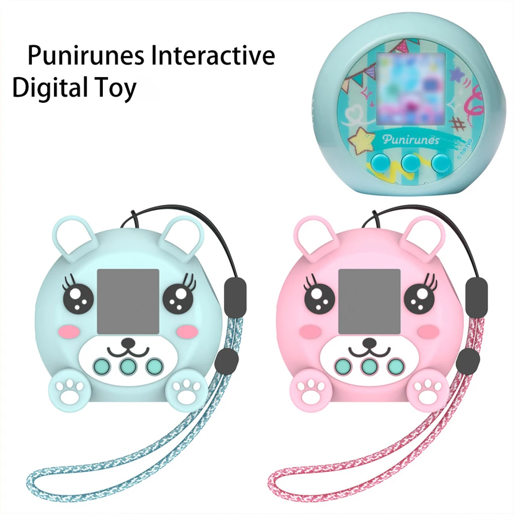 Cute Silicone Case for Punirunes Virtual Pet Protective Skin Sleeve for Punirunes Virtual Electronic Pets Accessories with Lanya