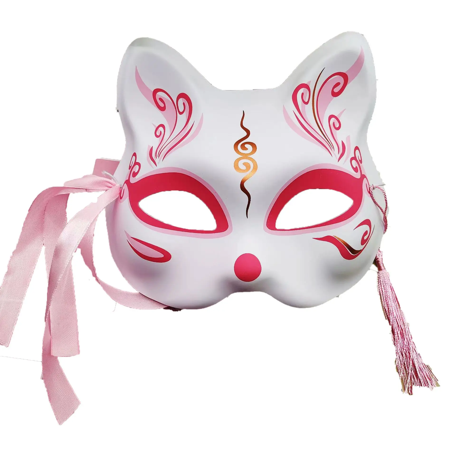 New Year's Mask God Girl Fox Mask Chinese Style Painted Ball Bar Half Face Dress Up Cosplay for Women Funny Fnaf Halloween Men's