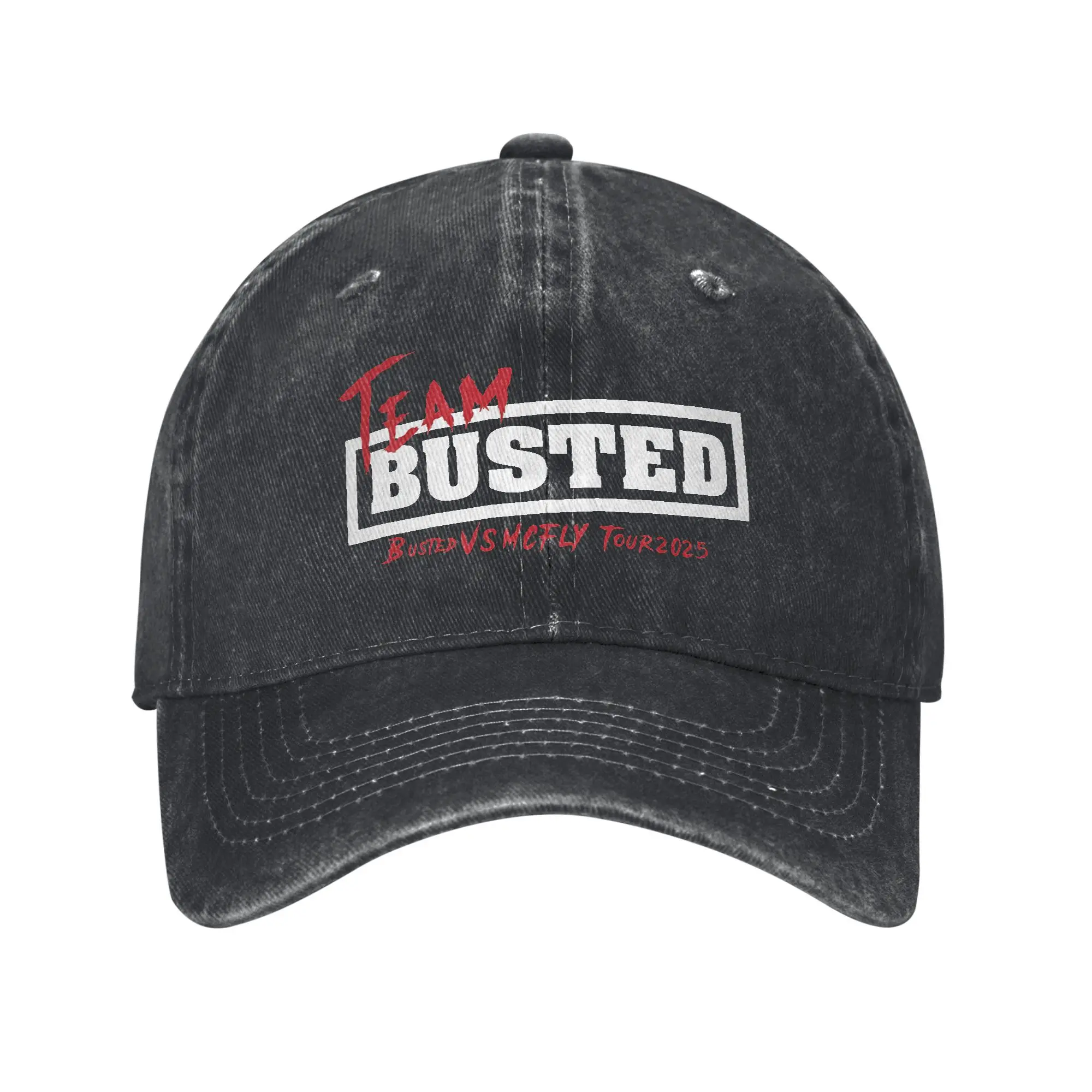Busted Retro Music McFly Concert Tour 2025 Unisex Style Baseball Cap Pop Rock Distressed Denim Hat Classic Outdoor Gift Headwear