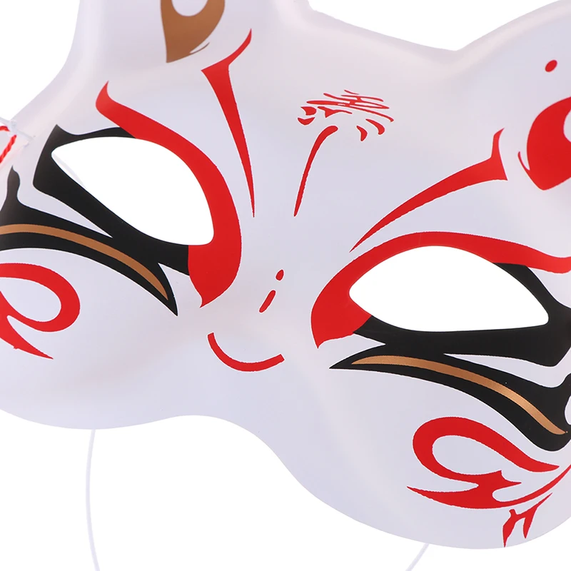 1pc Anime Fuchs Masken PVC halbes Gesicht Katze Maske Maskerade Festival Party Cosplay Requisiten – Detail 15