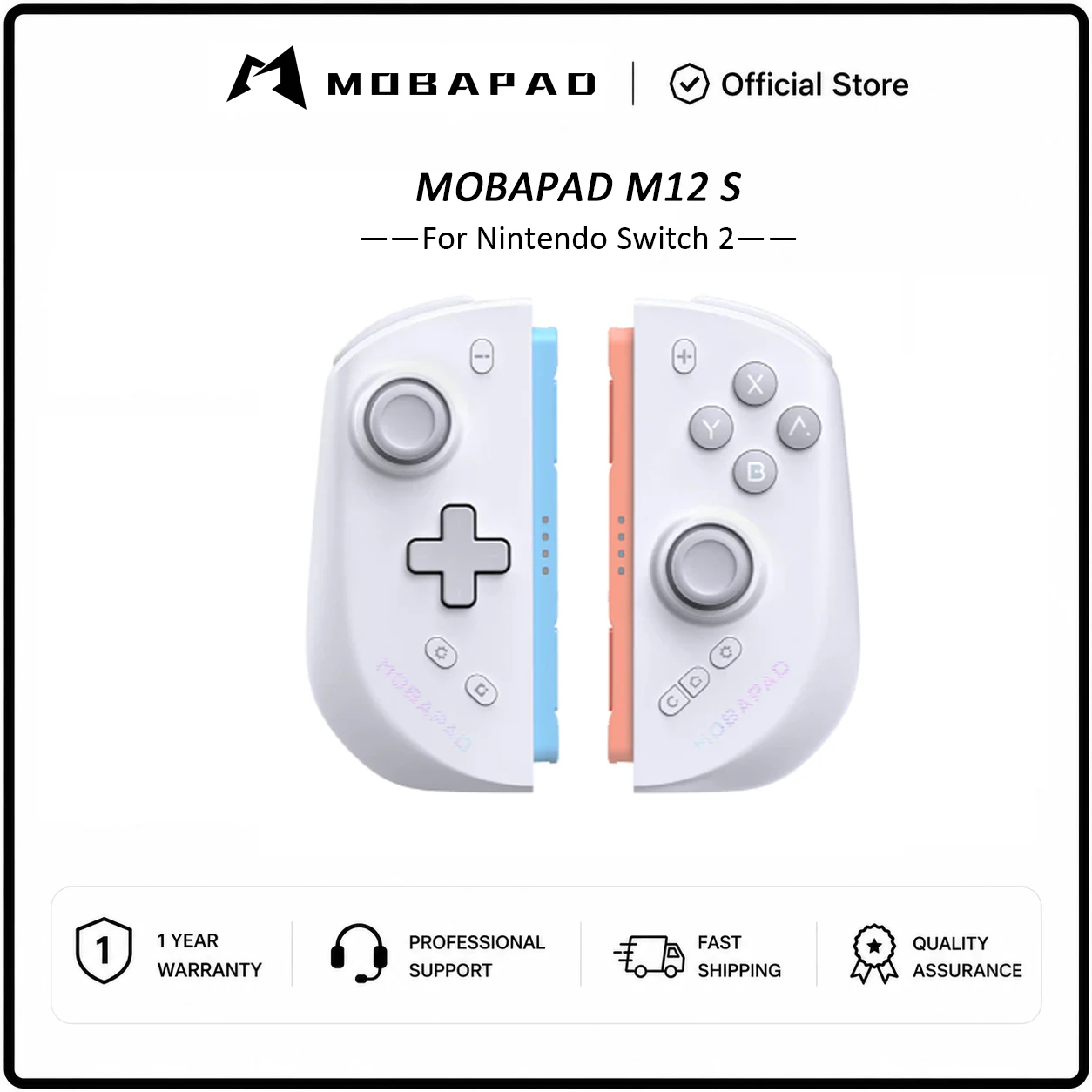 MOBAPAD M12 HD / M12 S Joypad für Nintendo Switch 2 mit TMR Joystick HD Vibration Mechanische Tasten Remap Makro Gamepad