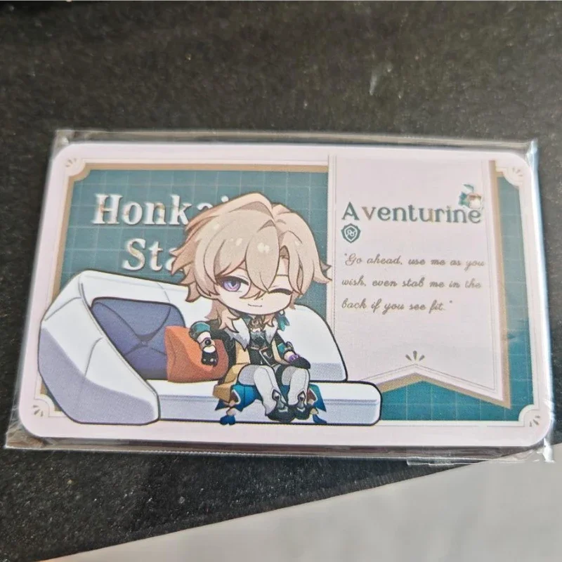 Honkai:Star Rail Live Broadcast Guest Sofa Aventurine Sitting Lomo Card Photocard HD Small Album Photo Cards For Fans Collection