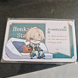 Honkai:Star Rail Live Broadcast Guest Sofa Aventurine Sitting Lomo Card Photocard HD Small Album Photo Cards For Fans Collection