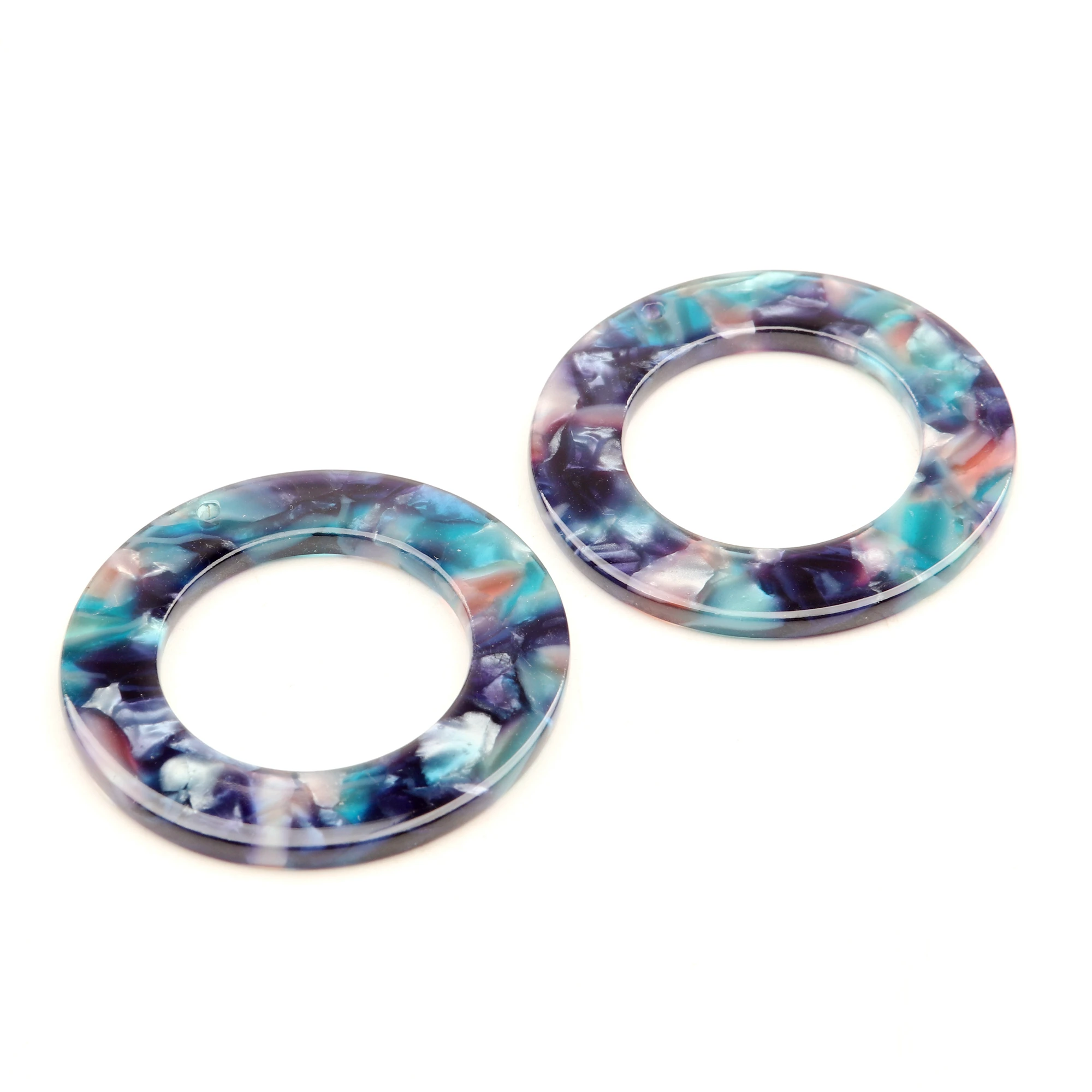Leopard Print Circle Charm for DIY Jewellery Making