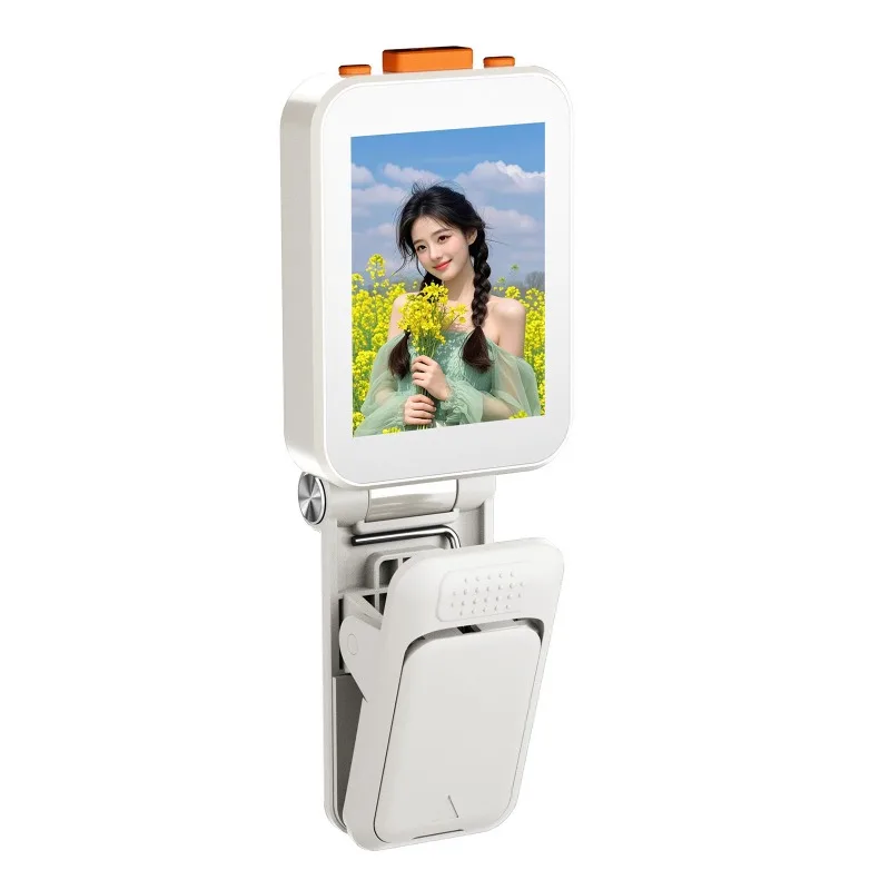 Mini Portable Selfie Phone Screen For iPhone Vlog Selfie Monitor with Sound Projection Bluetooth Remote Photography RK-X40G