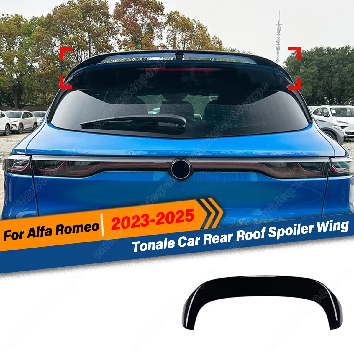 

For Alfa Romeo Tonale 2023 2024 2025 Car Rear Roof Spoiler Wing Trunk Splitter Diffuser Tuning Accessories Parts Body Kits