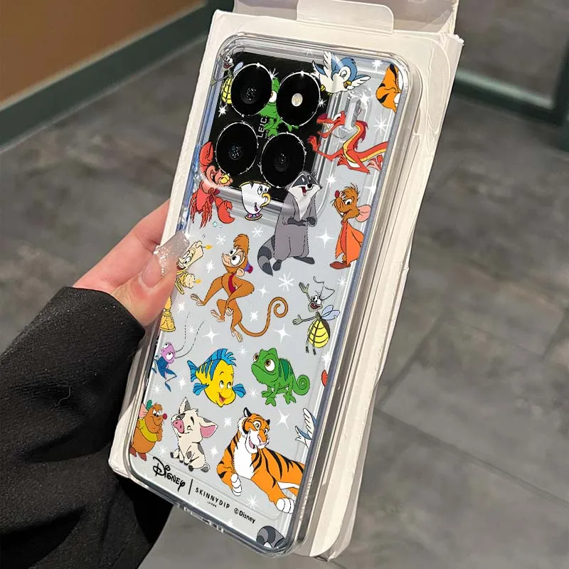 

Disney cartoon characters Phone Case For Xiaomi 17 15 14 13 12 12S 12X 12T 11 11T Pro max Lite ultra TPU Transparent